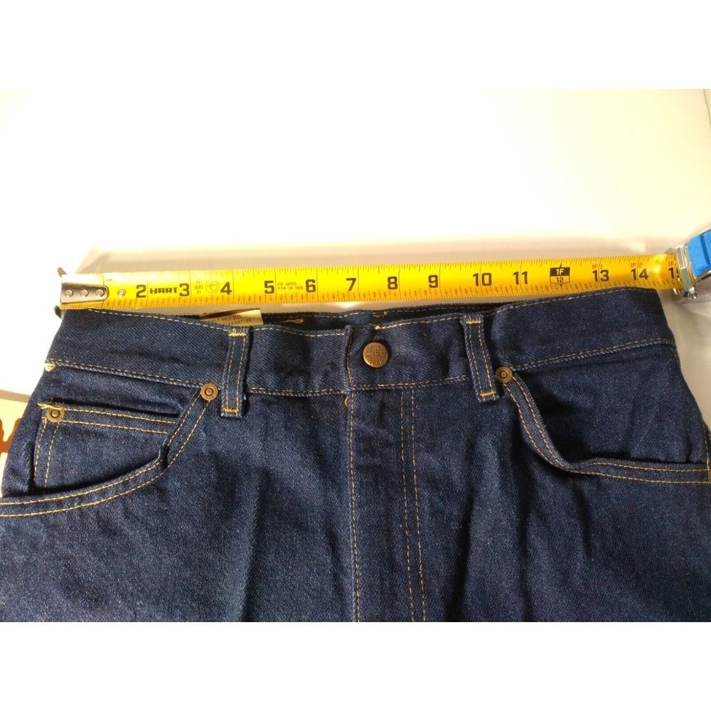 Vintage LEE Girls' Rider Dark Denim Straight Leg Jeans Size 14.5X29.5 New - Picture 5 of 8